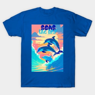 Seas The Day Dolphins T-Shirt